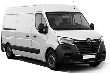 Delivax Renault 2 tonne LWB van on a scheduled run
